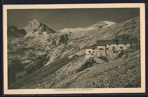 AK Knorrhütte gegen Plattferner, Berghütte