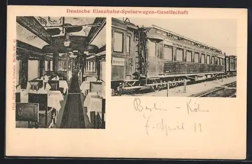 AK Deutsche Eisenbahn-Speisewagen-Gesellschaft