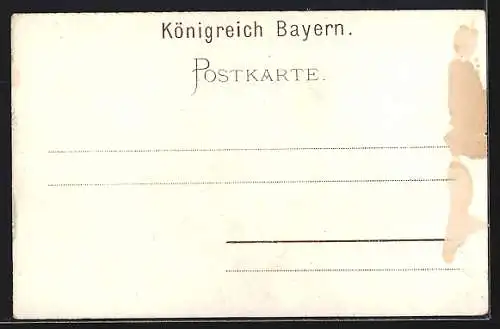 AK Prinzregent Luitpold, Wappen, Schmied mit Amboss