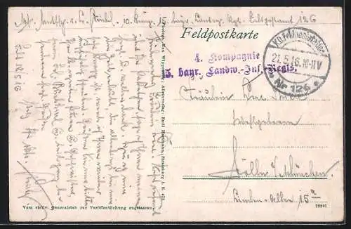 AK Schützengraben auf dem westlichen Kriegsschauplatz, ein schwieriger Grabenbau