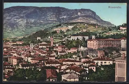 AK Rovereto, Gesamtansicht aus der Vogelschau