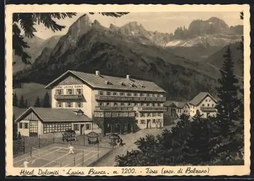 AK Tires /Prov. di Bolzano, Hotel Dolomiti Lavina Bianca