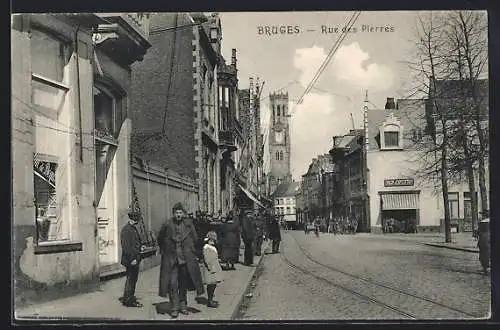 AK Bruges, Rue des Pierres