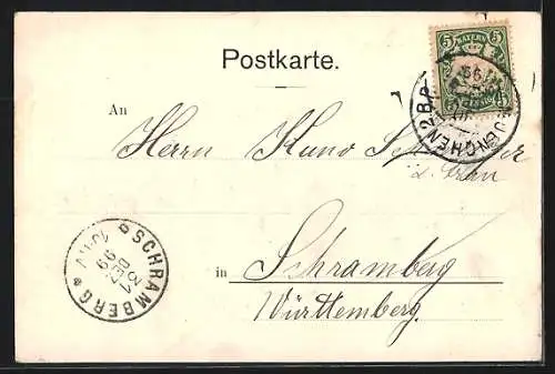 AK München, Sendlingerthor, Panoramaansicht, Neujahrsgruss