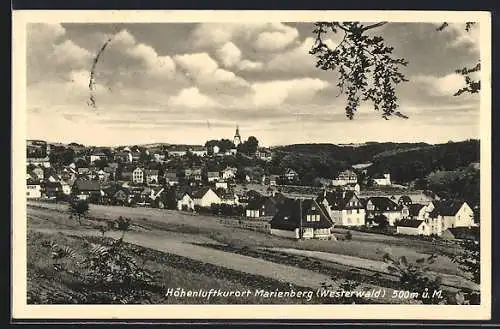 AK Bad Marienberg, Ortsansicht mit Kirche