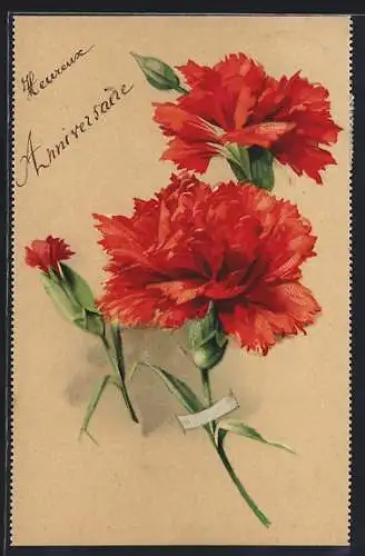 AK rote Nelken