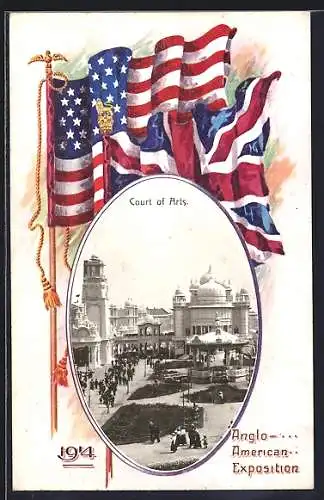 AK London, Anglo-American Exposition 1914, Court of Arts
