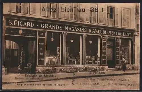 AK Nancy, Grands Magasins d`Ameublement S. Picard, Rue Saint-Nicolas 38