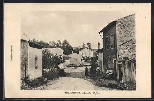 AK Xirocourt, Rue de l`Église