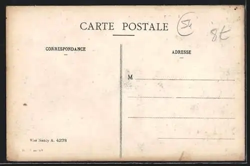 AK Pompey, Cité St-Enchaire avec habitants dans la rue