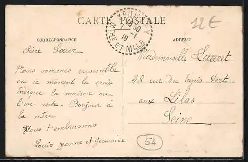 AK Xeuilley, Rue des Cités animée avec des enfants jouant