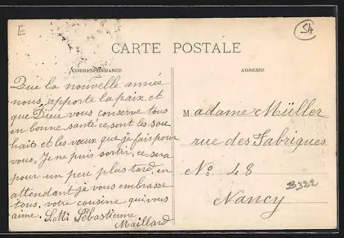 AK Fontenoy-sur-Moselle, Vue de la Grande-Rue et du Village