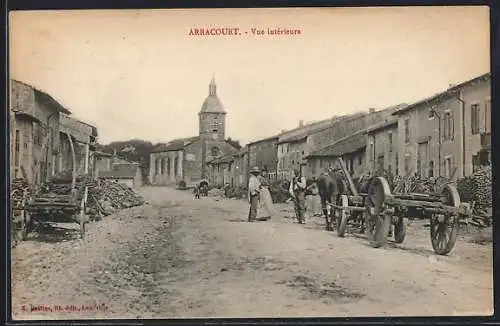 AK Arracourt, Vue intérieure