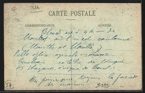 AK Blénod-lès-Toul, Rue Chantraine avec trois enfants et un chien