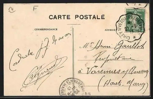 AK Frémonville, Rue de Blâmont avec groupe de personnes devant des maisons