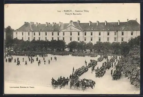 AK Nancy, Caserne Thiry avec soldats en exercice