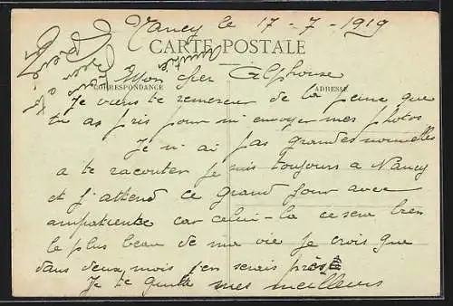 AK Nancy, Caserne Thiry avec soldats en exercice