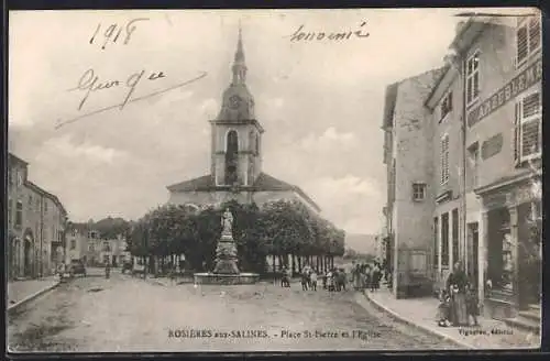 AK Rosières-aux-Salines, Place St-Pierre et l`Église