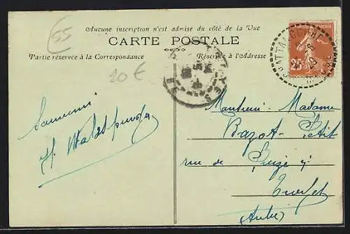 AK Chattancourt, Café-Restaurant Pozzi et rue principale