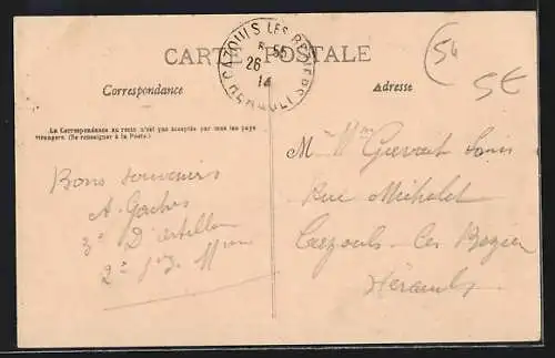 AK Rosières-aux-Salines, Le Moulin et la scène au bord de l`eau