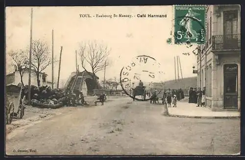 AK Toul, Faubourg St-Mansuy, Café Harmand