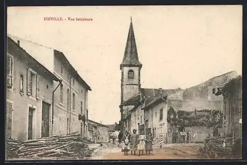 AK Einville, Vue intérieure