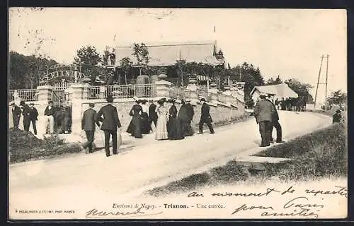AK Nancy, Trianon, Une entrée