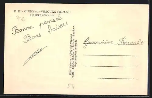 AK Cirey-sur-Vezouze, Groupe scolaire