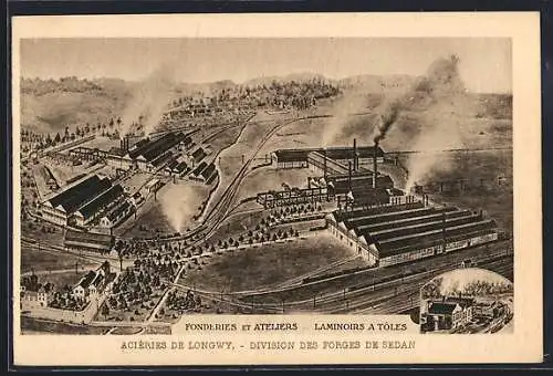 AK Longwy, Fonderies et Ateliers, Laminoirs à Tôles, Division des Forges de Sedan