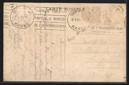 AK Mancieulles, Le Lavoir, Rue de la Somme et habitants devant le lavoir