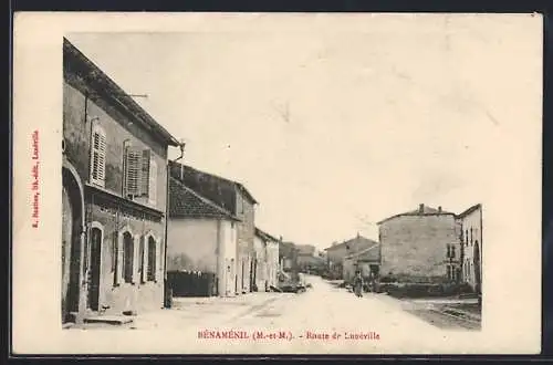 AK Bénaménil, Route de Lunéville