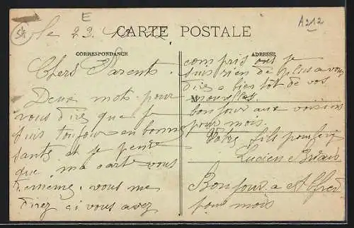 AK Aingeray, Grande-Rue animée avec charrette et habitants