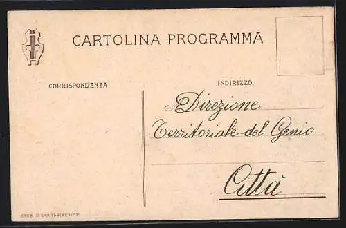 AK Firenze, 84° Fanteria, italienisches Infanterie-Regiment