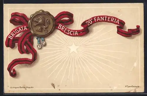 AK Brigata Brescia 20° Fanteria, italienisches Infanterie-Regiment