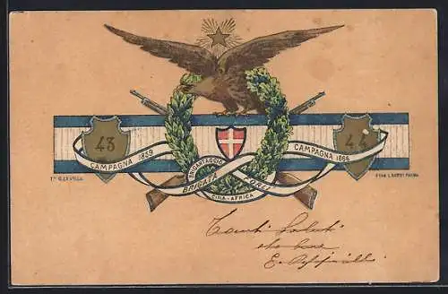 AK Brigata Forli, Brigantaggio Cina-Africa, 43, 44, italienisches Infanterie-Regiment