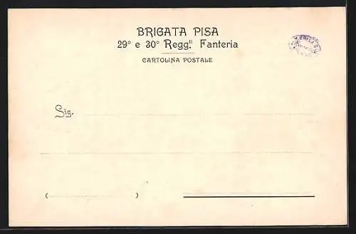 AK 29 30, Brigata Pisa 1866, Custoza Mc. Cricol, Brigata Pisa, italienisches Infanterie-Regiment