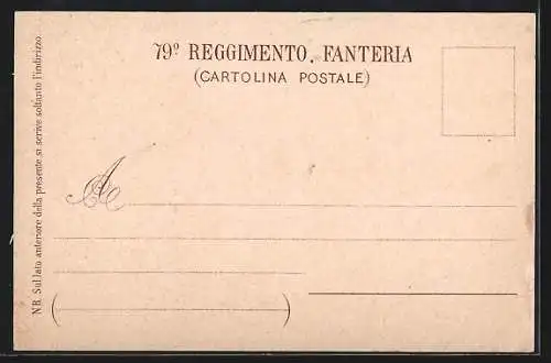 AK 79° Reggimento Fanteria, italienisches Infanterie-Regiment