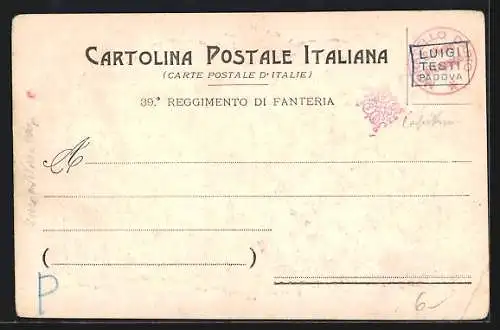 AK 39° Reggimento Fanteria Bologna, italienisches Infanterie-Regiment
