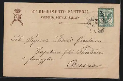 AK Brigata Torino, 81° Reggimento Fanteria, italienisches Infanterie-Regiment