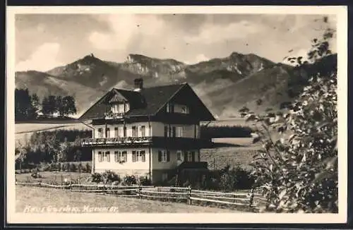 Foto-AK Bad Kohlgrub, Hotel Haus Geschwister Hammer