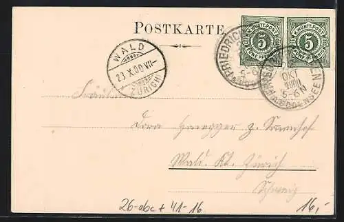 Künstler-AK sign. K. Fuchs: Bodenseedampfer König Karl im Hafen