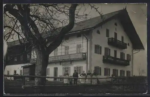 Foto-AK Palnkam /Otterfing, Das Geschäft Ritter, 1911