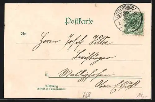 AK Lutterbach, Consum-Geschäft C. Witzig, Hauptstrasse