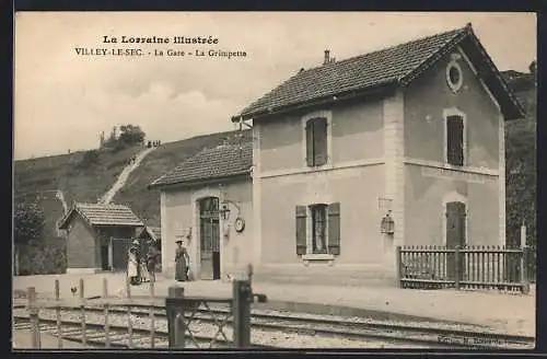 AK Villey-le-Sec, La Gare, La Grimpette