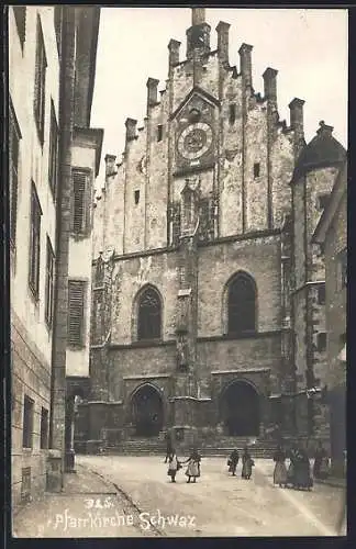 AK Schwaz, Partie vor der Pfarrkirche