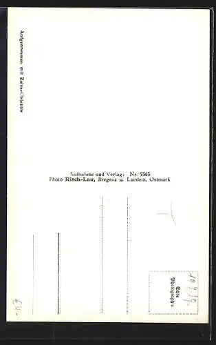 AK Landeck /Tirol, Ortsansicht gegen Hoher Riffler