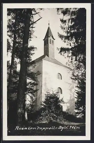 AK Forchtenstein /Bgld., Partie an der Rosalienkapelle