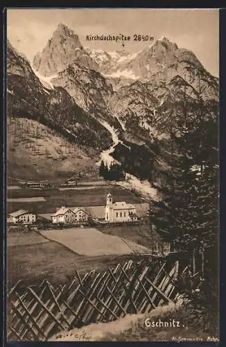 AK Gschnitz, Ortspartie aus der Ferne