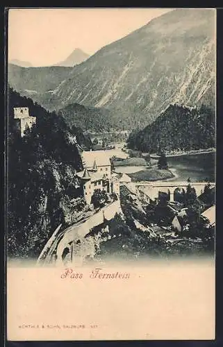 AK Fernstein, Blick auf Pass und Burg