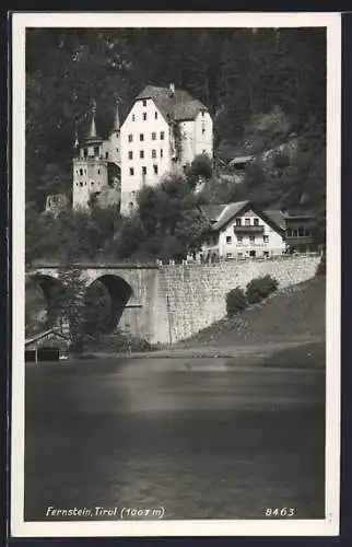 AK Fernstein /Tirol, Gasthof und Burg